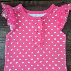 Garanimals Pink Heart Valentine Bodysuit Onesie